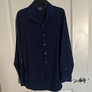 Van Heusen Dark Blue Men's Dress Shirt